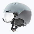 Skihelm UVEX Wanted Visor glacier/rhino matt/mirror silver smoke 6