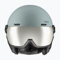 Skihelm UVEX Wanted Visor glacier/rhino matt/mirror silver smoke 7