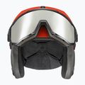 Skihelm UVEX Instinct Visor schwarz-rot 56/6/26/75 11
