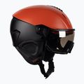 Skihelm UVEX Instinct Visor schwarz-rot 56/6/26/75