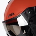 Skihelm UVEX Instinct Visor schwarz-rot 56/6/26/75 6