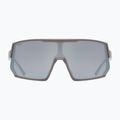 UVEX Sportstyle 235 Eiche braun matt/verspiegelt silberne Fahrradbrille 53/3/003/6616 6