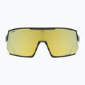 Fahrradbrille UVEX Sportstyle 235 P schwarz matt/gelb verspiegelt 53/3/032/2230 6