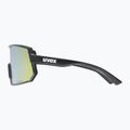Fahrradbrille UVEX Sportstyle 235 P schwarz matt/gelb verspiegelt 53/3/032/2230 7
