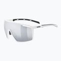 UVEX Mtn Perform weiß matt/verspiegelt silberne Sonnenbrille