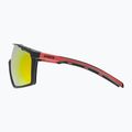 UVEX Mtn Perform schwarz rot matt/rot verspiegelte Sonnenbrille 53/3/039/2316 7