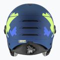 Skihelm Kinder UVEX Rocket Visor Jr blue puzzle matt/mirror blue/smoke 3