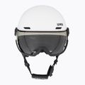 Skihelm UVEX Wanted Visor Pro V weiß matt/variomatc smoke 2