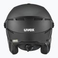 Skihelm UVEX Instinct Visor PRO V schwarz matt/silber/silber 2