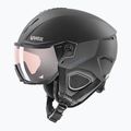 Skihelm UVEX Instinct Visor PRO V schwarz matt/silber/silber 3