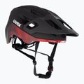 UVEX React MIPS Fahrradhelm schwarz/rubinrot matt