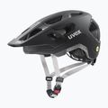 Kinder-Fahrradhelm UVEX React MIPS Jr black matte