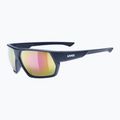 UVEX Sportstyle 238 deep space matt/rot verspiegelte Sonnenbrille