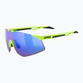 UVEX Pace Perform S CV Sonnenbrille gelb matt/verspiegelt blau