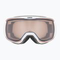 UVEX Downhill 2100 V Skibrille weiß matt/verspiegelt silber klar 2