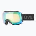 Skibrille UVEX Downhill 2100 V schwarz matt/grün spiegelnd klar