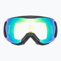 Skibrille UVEX Downhill 2100 V schwarz matt/grün spiegelnd klar 2