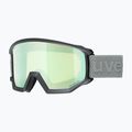 Skibrille UVEX Athletic CV black matte/mirror opal colorvision yellow