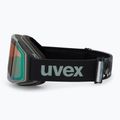 Skibrille UVEX Gravity FM acid green matt/mirror opal orange clear 4