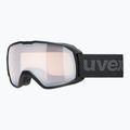 UVEX Skibrille Xcitd V schwarz matt/verspiegelt silber klar