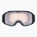 UVEX Skibrille Xcitd V schwarz matt/verspiegelt silber klar 2