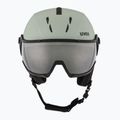 Skihelm UVEX Instinct Visor oxid green matt/mirror silver/smoke 2