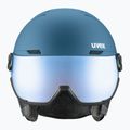 Skihelm UVEX Wanted Visor stone blue matt/mirror blue/smoke