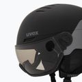 Skihelm UVEX Wanted Visor Pro V black/silver matt 8