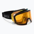 Skibrille UVEX Evidnt Attract V + Etui black matt/mirror green clear/yellow