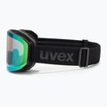 Skibrille UVEX Evidnt Attract V + Etui black matt/mirror green clear/yellow 5