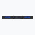Skibrille Kinder UVEX Pwdr FM black matt/mirror blue smoke clear 5