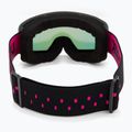 Skibrille Kinder UVEX Pwdr FM black matt/mirror pink green clear 3