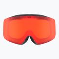 Skibrille Kinder UVEX Pwdr FM black matt/mirror red orange clear 2