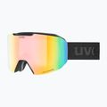 Skibrille UVEX Evidnt Attract S V + case black matt/mirror rainbow clear 6