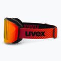 Skibrille UVEX Evidnt Attract + case black matt/mirror red orange clear 5
