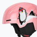 Skihelm Kinder UVEX Viti Set + gogle Speedy Pro pink penguin/lasergold lite 7