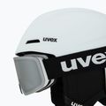 Kinder-Skihelm UVEX Viti Set + Skibrille Speedy Pro white matt/mirror silver/green/clear 7