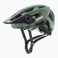 UVEX React MIPS Fahrradhelm moosgrün/schwarz matt