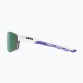 UVEX Axos Set weiß matt/verspiegelt lila/klar Sonnenbrille 6