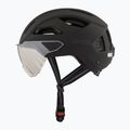 Fahrradhelm UVEX Stride Visor schwarz matt/litemirror silber 3