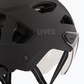 Fahrradhelm UVEX Stride Visor schwarz matt/litemirror silber 8