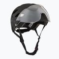 Fahrradhelm UVEX Stride Visor schwarz matt/litemirror silber 9