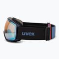 Skibrille UVEX Victorious FM dust blue matt/mirror sapphire 4