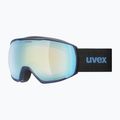 Skibrille UVEX Victorious FM dust blue matt/mirror sapphire 5