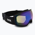 Skibrille UVEX Victorious FM black matt/mirror blue