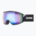 Skibrille UVEX Victorious FM black matt/mirror blue 5