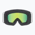 Kinderskibrille UVEX Pwdr FM white matt/mirror rainbow/green/clear 3