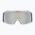 Skibrille UVEX Gravity FM white matt/mirror silver/green/clear 2