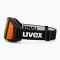 Skibrille UVEX Gravity FM black matt/mirror red/orange/clear 4