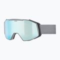 Skibrille UVEX Gravity FM rhino matt/mirror ice/green/clear